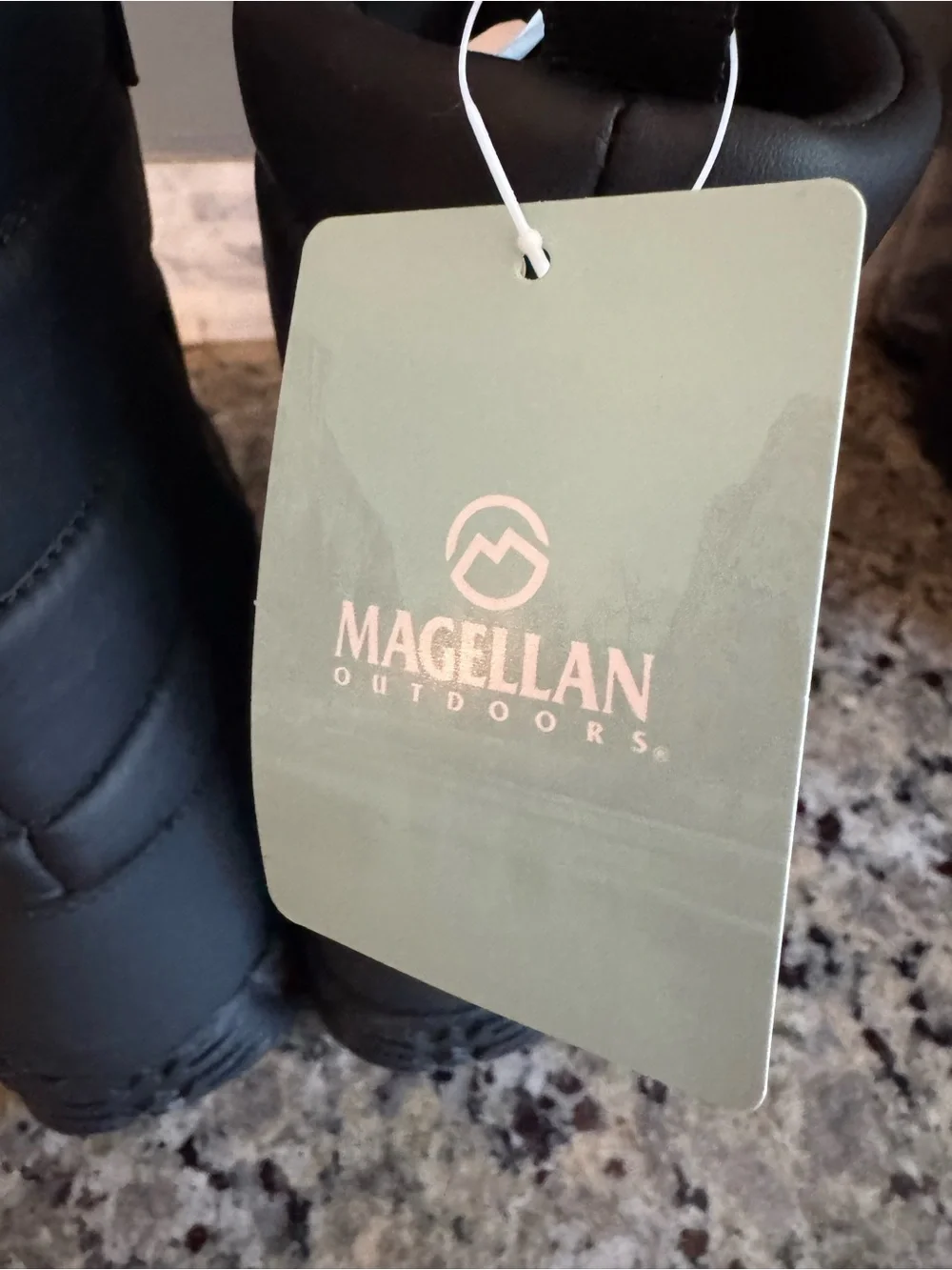 Magellan Outdoors Black Quilted Winter & Rain Boots